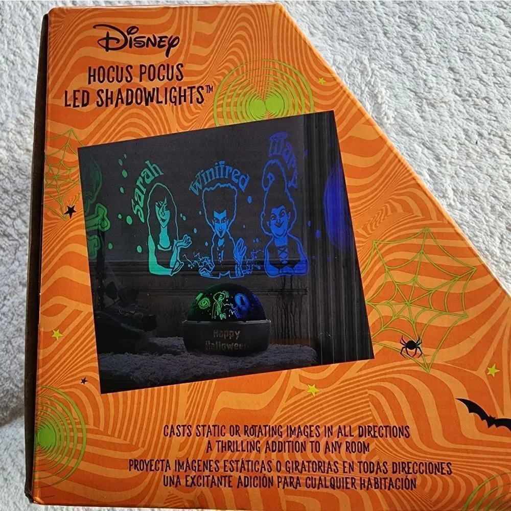 New disney Hocus Pocus LED Shadow Lights Rotating Halloween Scene Shadow lights